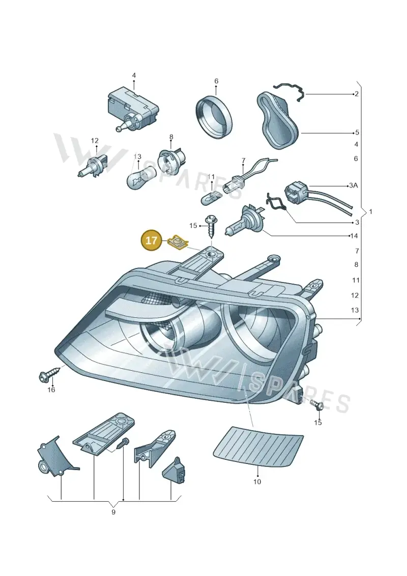 N0120622 — Volkswagen Amarok twin cab (2012-2016) diagram 683941000, position 17