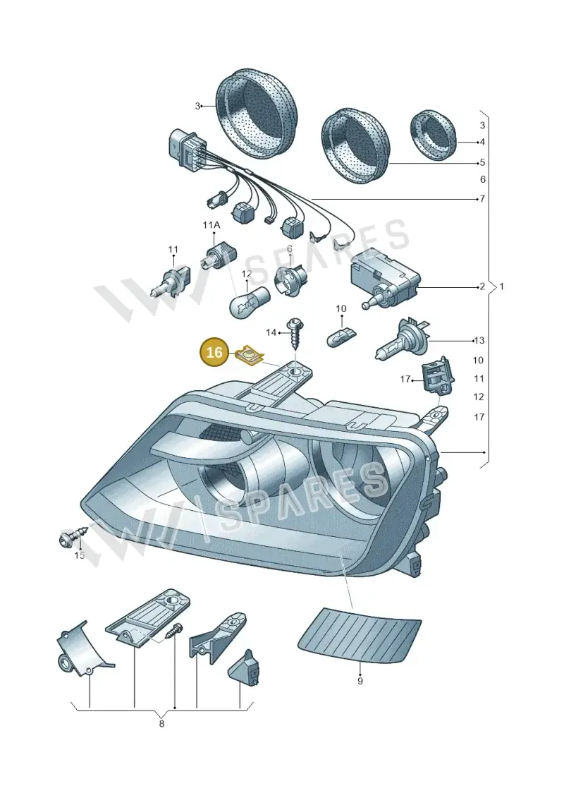 N0120622 — Volkswagen Amarok twin cab (2022-) diagram 749941100, position 16