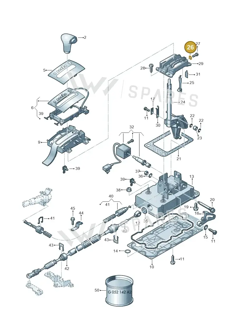 N0121272 — Volkswagen Polo (2011-2014) diagram 253713100, position 26
