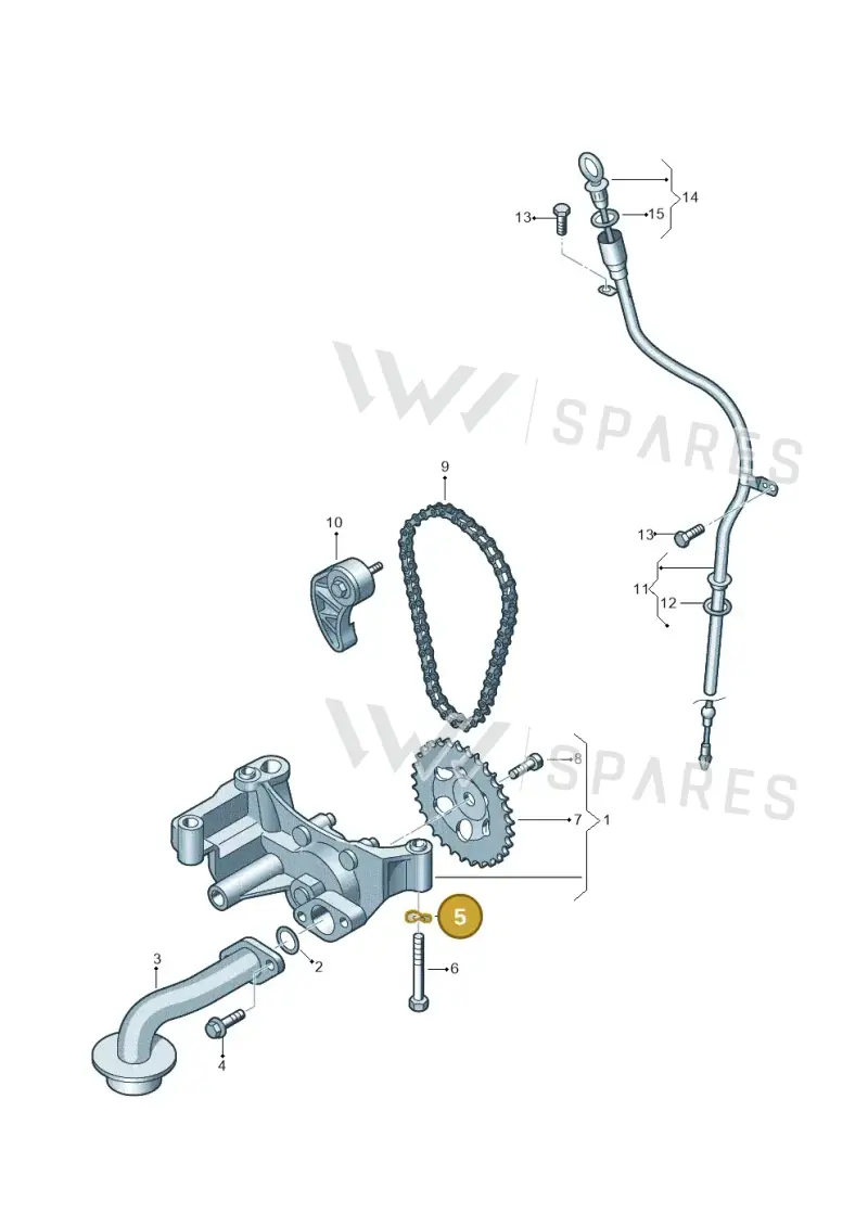 N0122345 — Volkswagen TRANSPORTER/4MOTION    07 (2006-2007) diagram 410115300, position 5