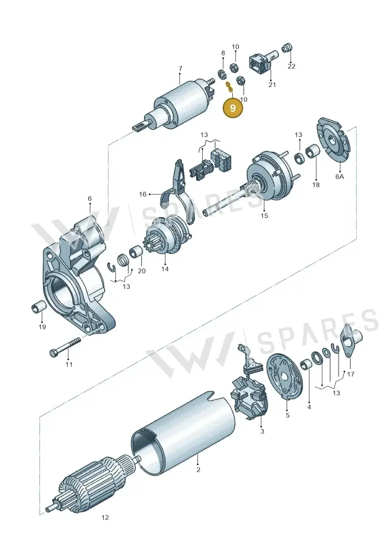 N01224110 — Volkswagen SHARAN/4MOTION (2002-2005) diagram 084167000, position 9