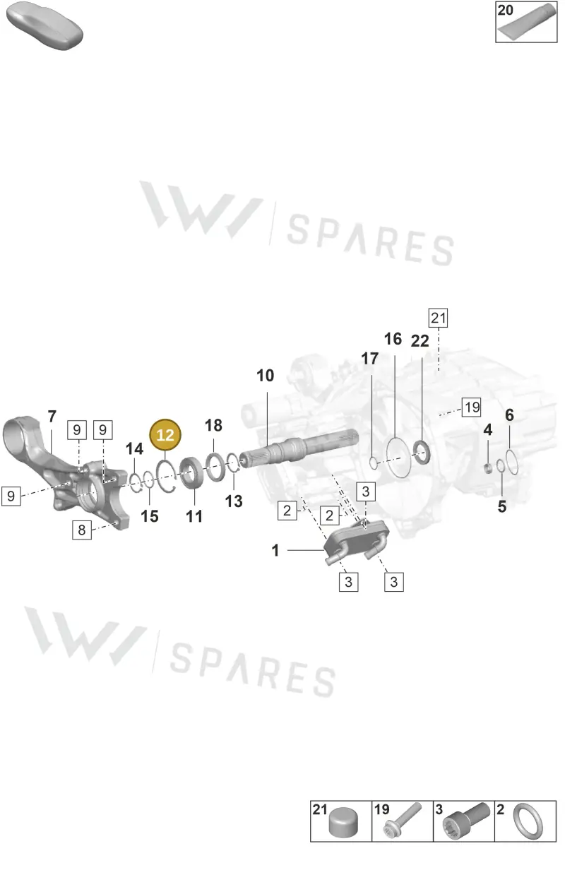 N0122922 — Porsche Taycan Sport Turismo (2019-2024) diagram p56355100, position 12