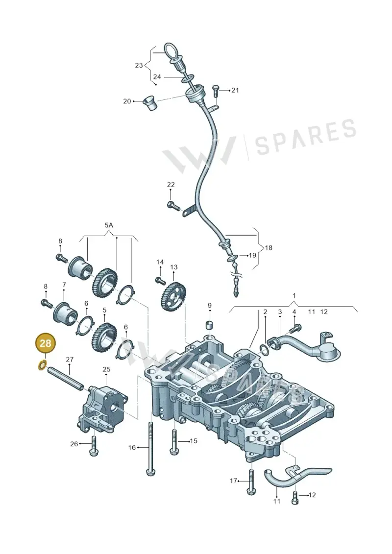 N0122942 — Volkswagen Jetta Vagon            08> (2008-) diagram 460115250, position 28