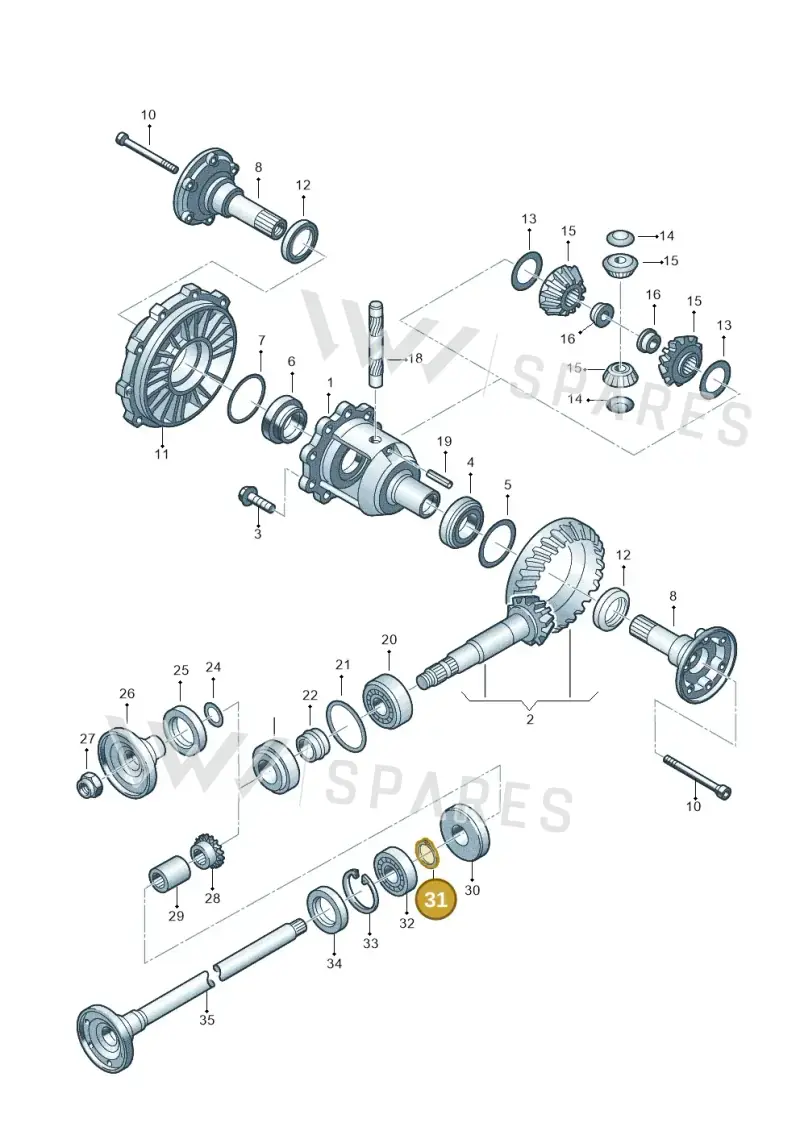N0123751 — Audi RS4 AV. QU. (2000-2001) diagram 195525300, position 31