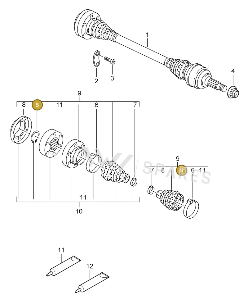 N0123751 — Porsche Cayenne (2007-2010) diagram p31501010, position 5