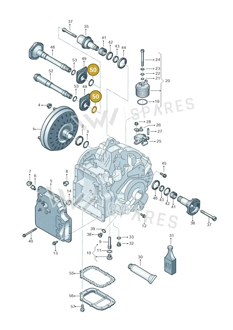 N0123761 — Volkswagen Sharan (2008-2010) diagram 406321650, position 50