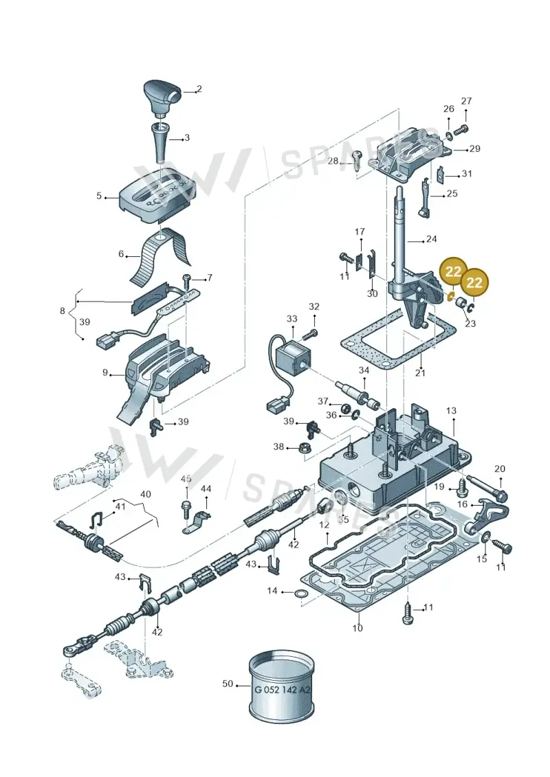 N0124334 — Volkswagen New Beetle             06> (2005-) diagram 194713100, position 22