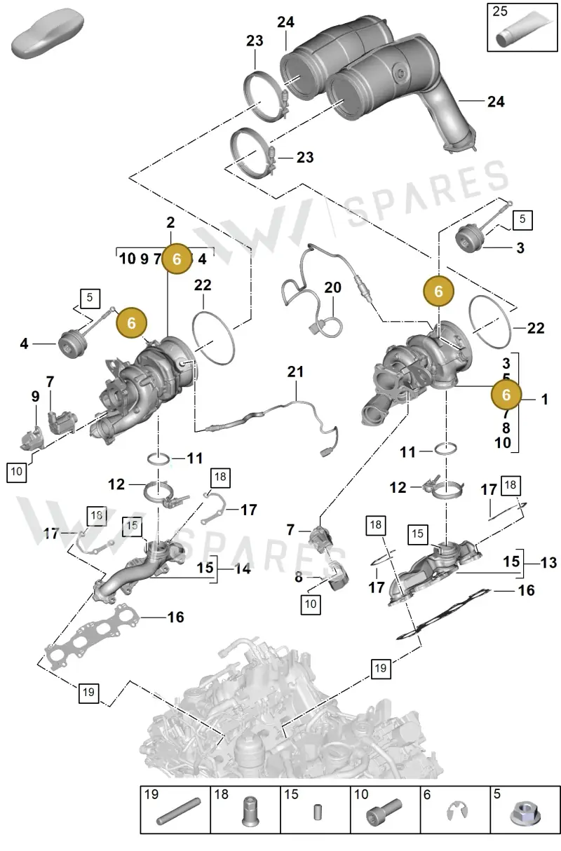 N0124371 — Porsche Cayenne Hybrid Coupe (2023-) diagram p60202020, position 6