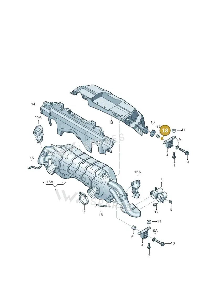 N0124501 — Audi R8 Spyder (2015-2024) diagram 872253850, position 18