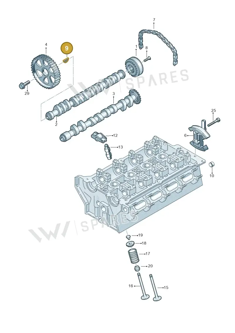 N0127082 — Audi A6 2.7 TDI (2008-2011) diagram 454109150, position 9