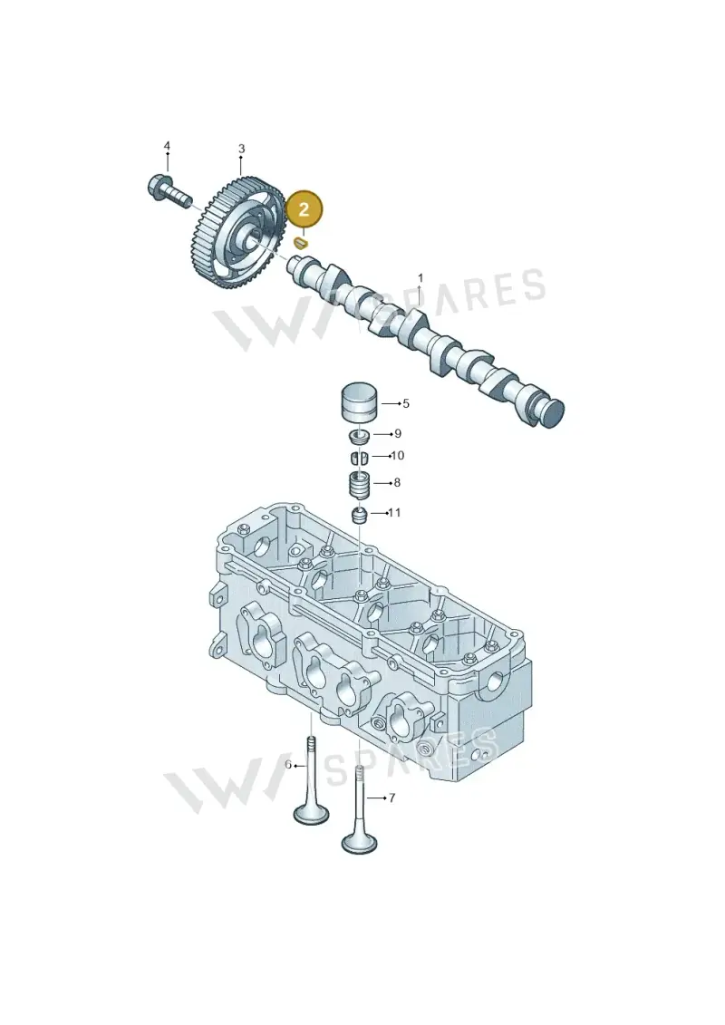 N0127082 — Volkswagen Caddy Maxi Kombi (2010-2015) diagram 477109250, position 2