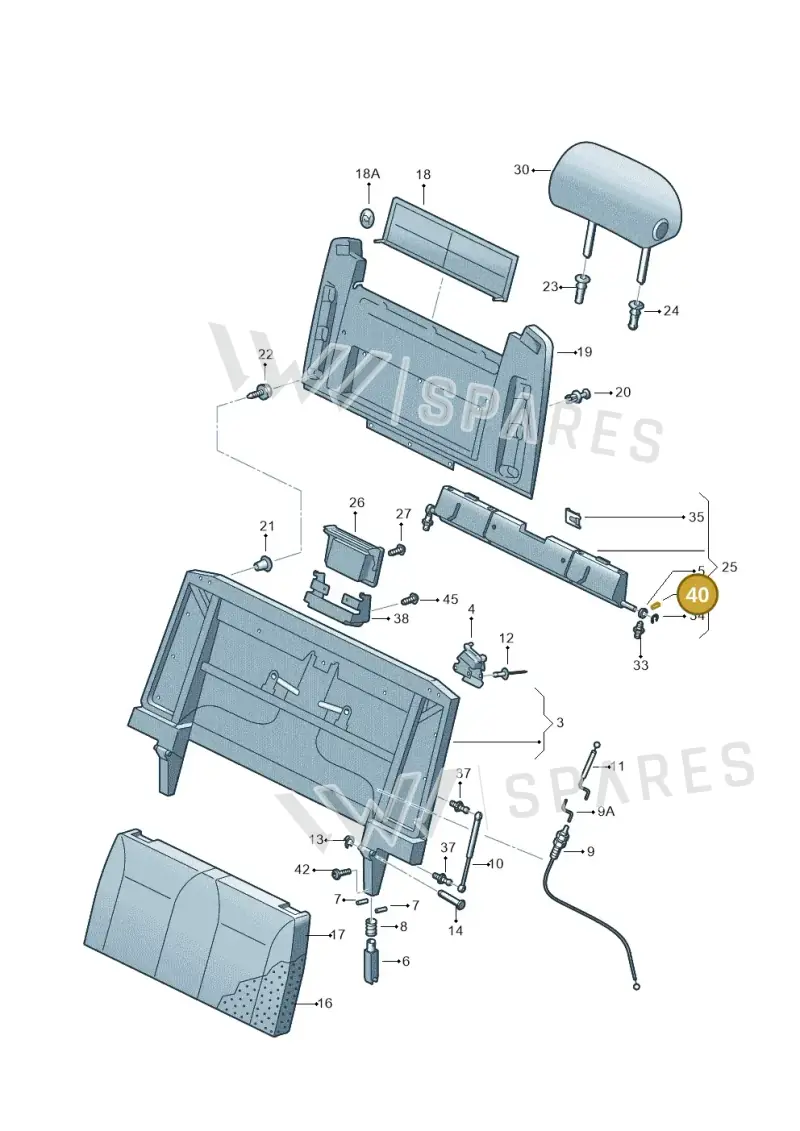 N0133201 — Volkswagen CAMPMOBILE(T5) (2004-2006) diagram 452067350, position 40