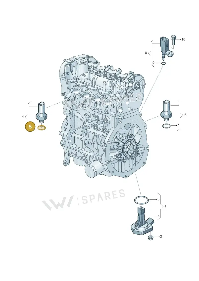 N0138115 — Volkswagen Tiguan 2.0 (2023-) diagram 5h0919042, position 5