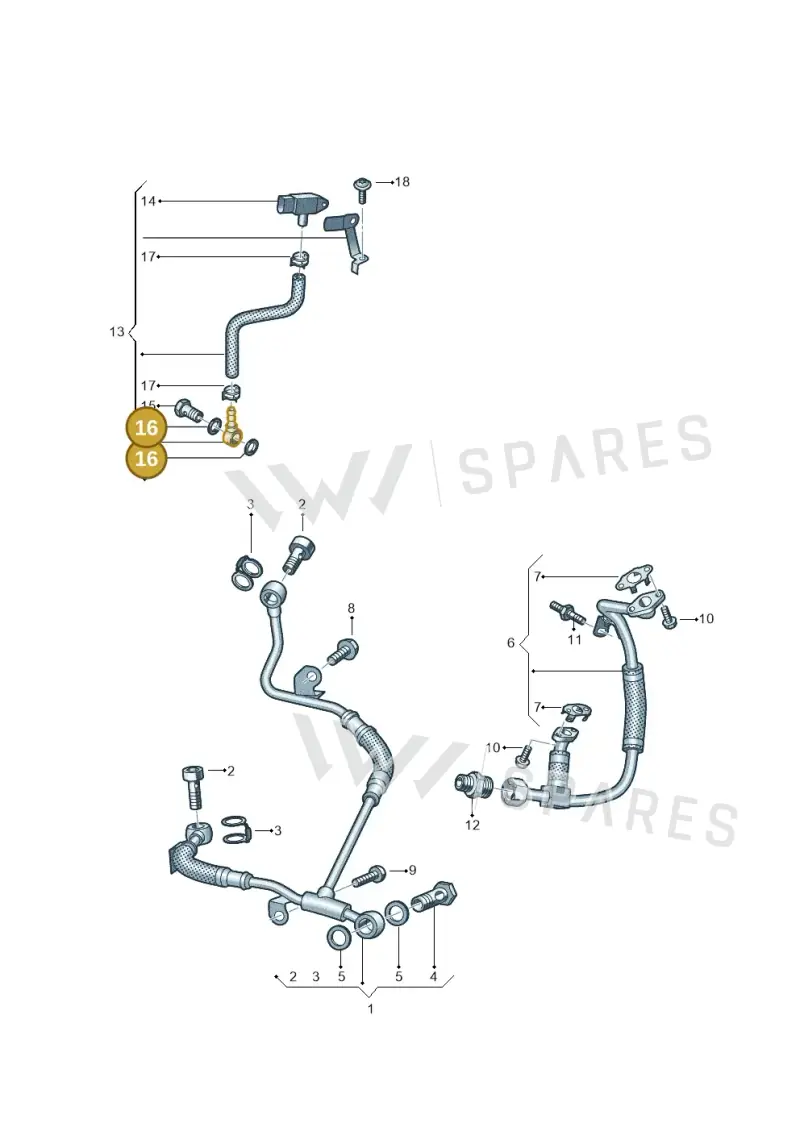 N0138133 — Volkswagen Transport. multivan (2019-2024) diagram 861145660, position 16