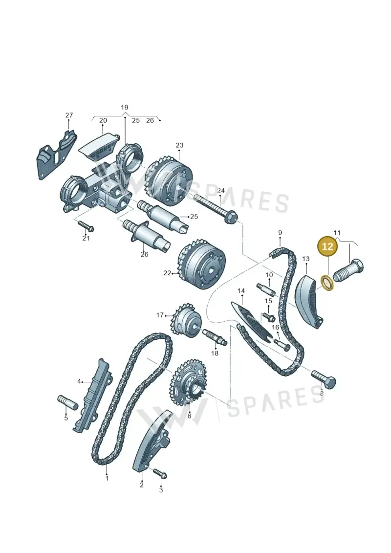 N0138271 — Volkswagen Touareg BlueMotion (2014-2018) diagram 710109600, position 12