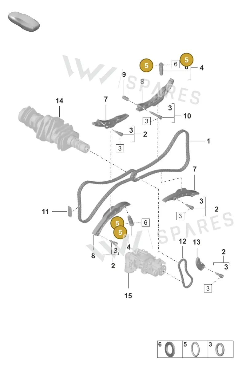 N0138277 — Porsche 911 (2024-2025) diagram p53103110, position 5