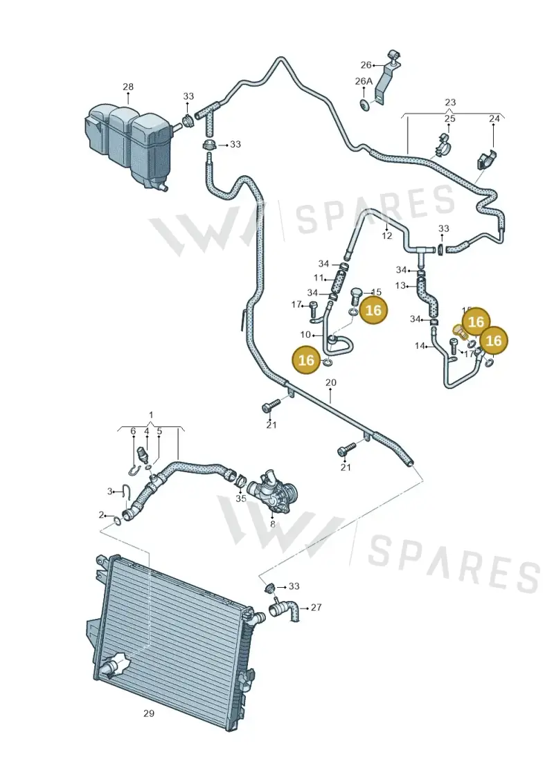 N0138302 — Volkswagen Touareg (2012-2014) diagram 693121550, position 16