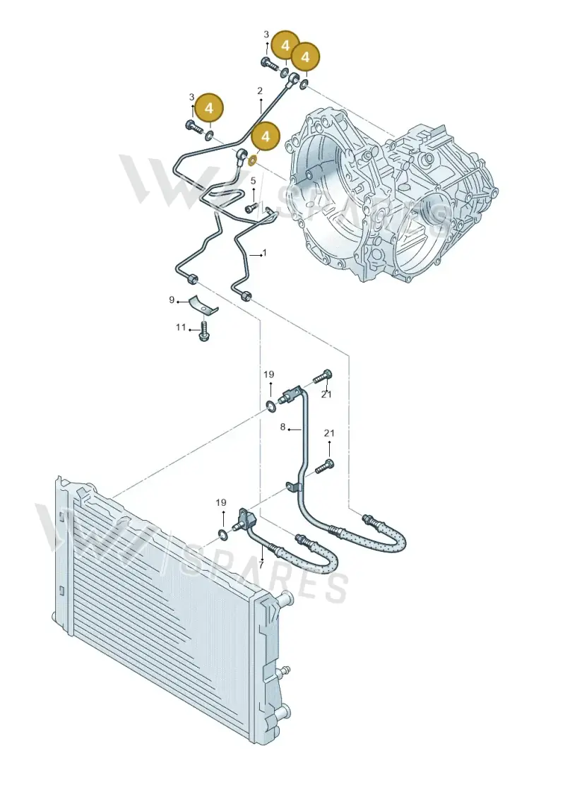 N0138444 — Volkswagen PASSAT/4MOTION/W8 (2002-2005) diagram 226317110, position 4