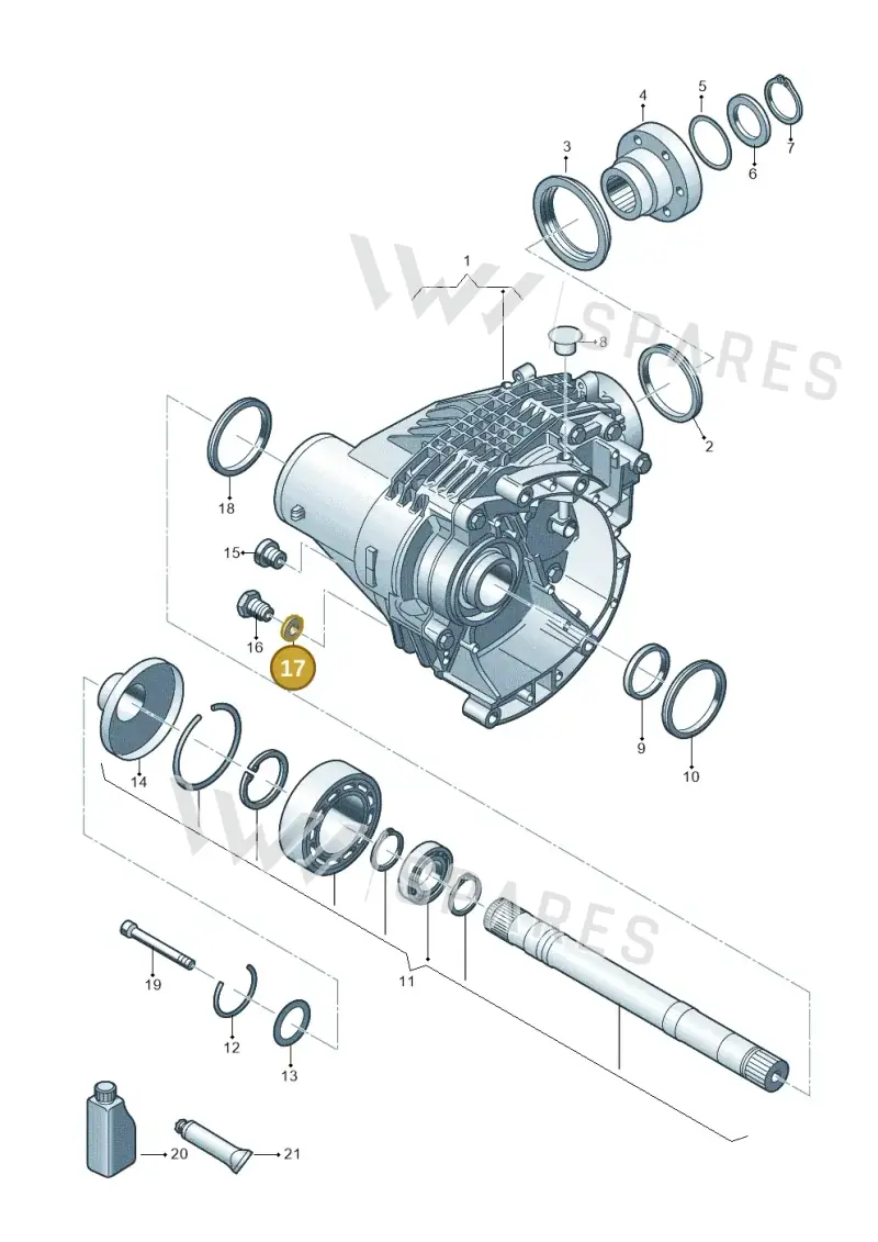 N0138444 — Volkswagen Transport. multivan (2019-2024) diagram 861409000, position 17