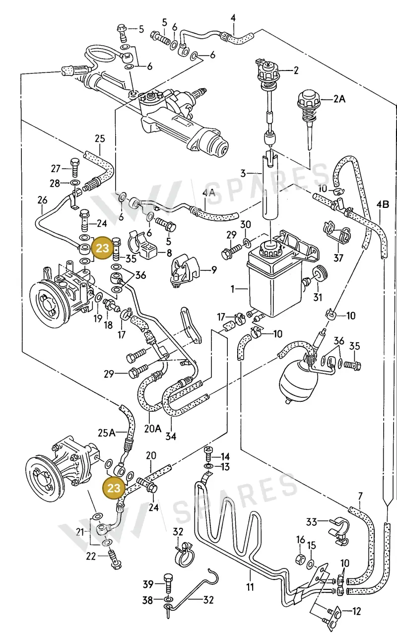 N0138486 — Audi 90 qu. (1992-1994) diagram 123422600, position 23