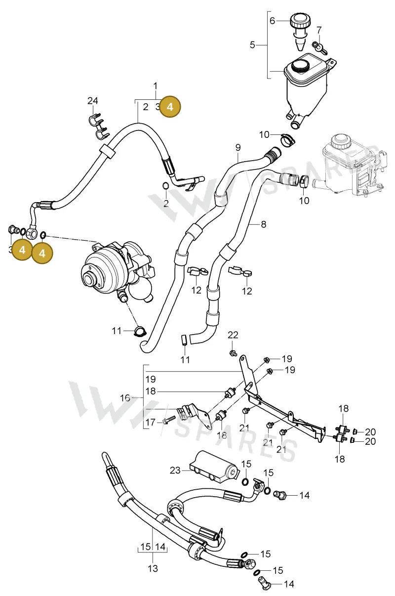N0138486 — Porsche Cayenne (2007-2010) diagram p31403015, position 4