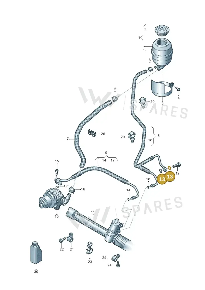 N0138487 — Volkswagen Amarok twin cab (2022-) diagram 683422500, position 13