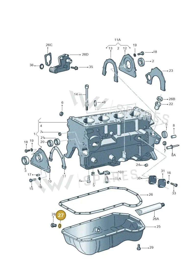 N0138492 — Volkswagen CADDY-KOMBI/KASTENW.   06> (2005-) diagram 303103100, position 27