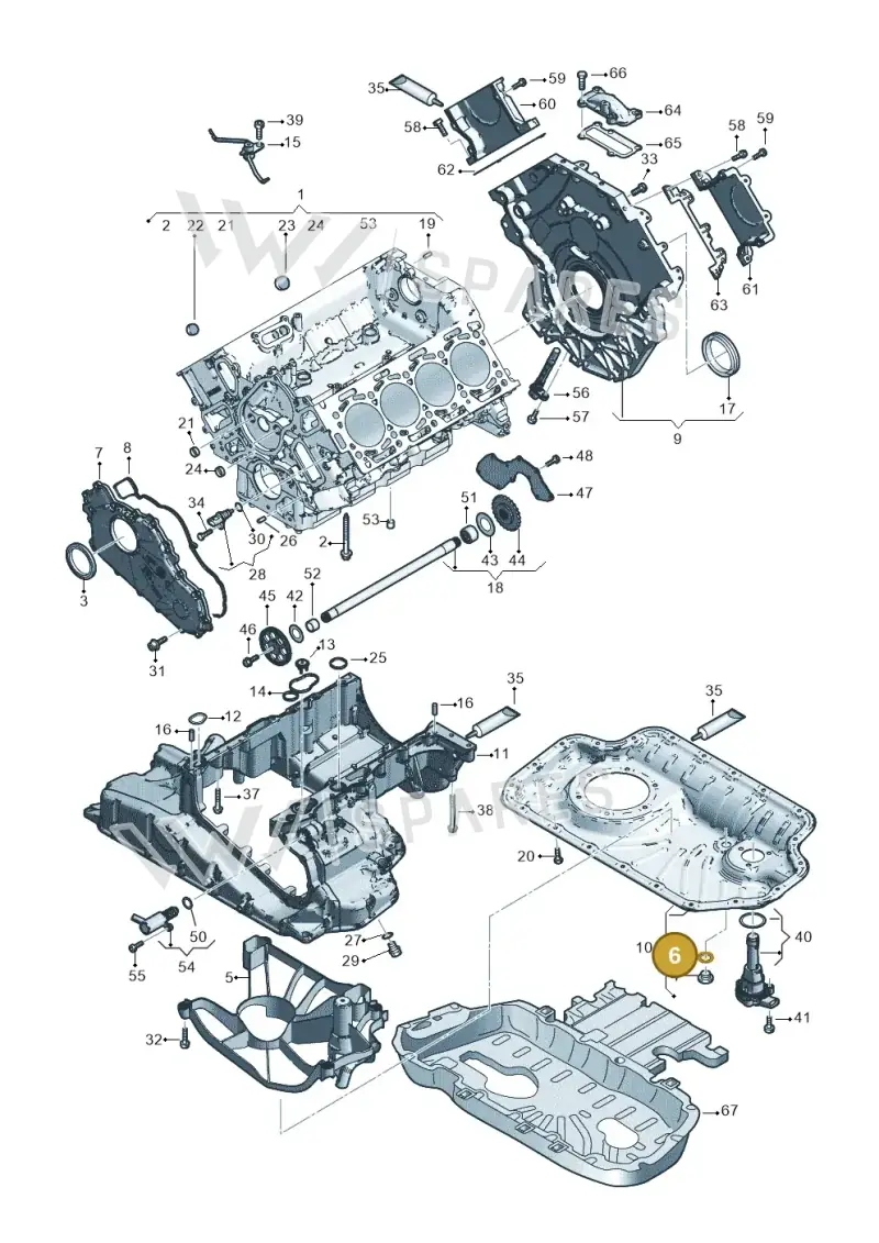 N0138498 — Volkswagen Touareg (2017-2023) diagram 859103500, position 6