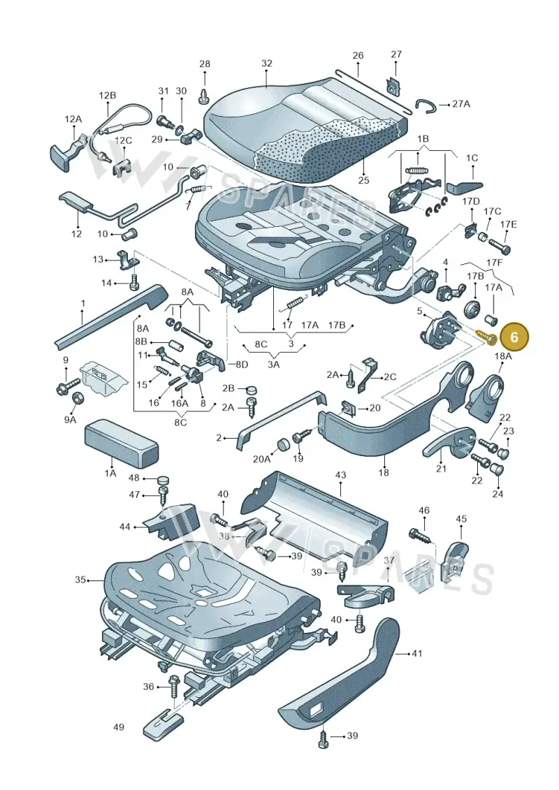 N0138905 — Volkswagen LUPO/3L TDI (2003-2005) diagram 195881000, position 6