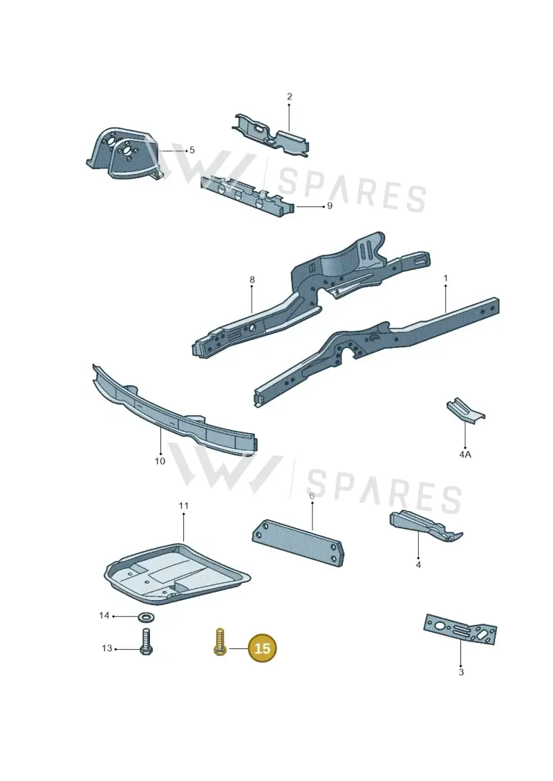N0138905 — Volkswagen Kombi (2011-) diagram 308703100, position 15