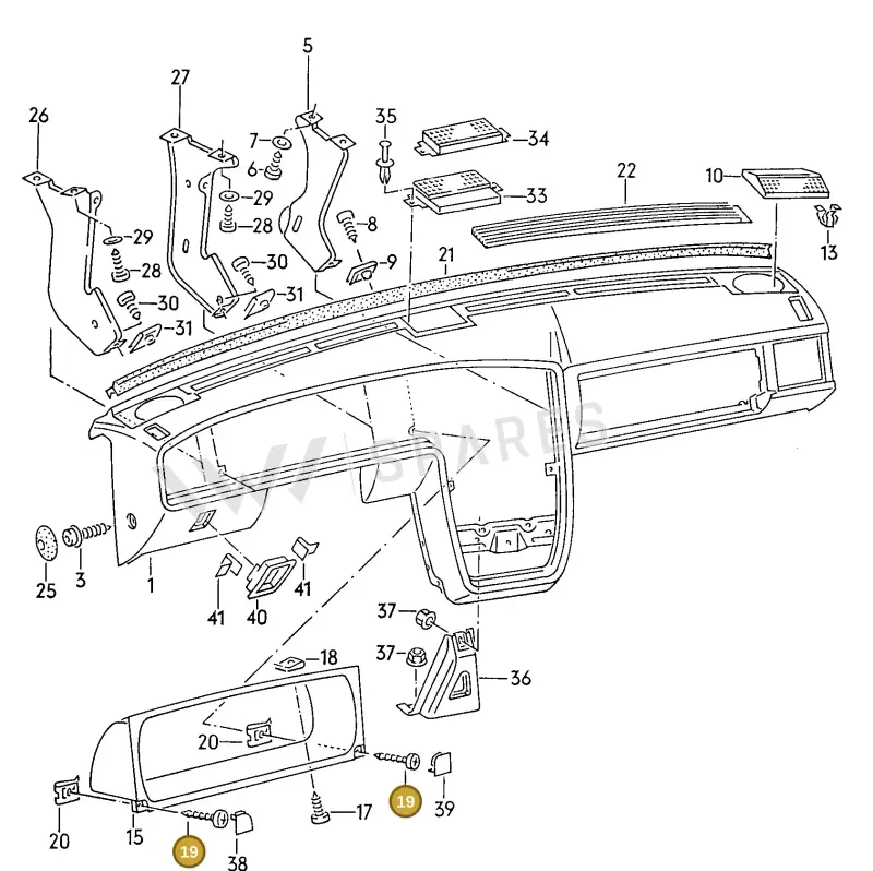 N0139401 — Volkswagen Corrado (1989-1995) diagram 076161000, position 19