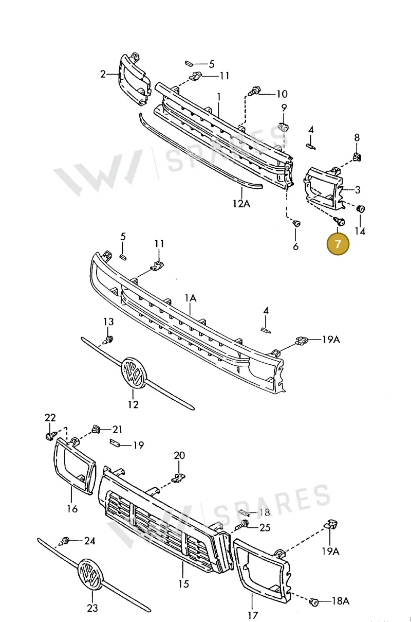 N0139401 — Volkswagen TARO (1989-1997) diagram 096853000, position 7