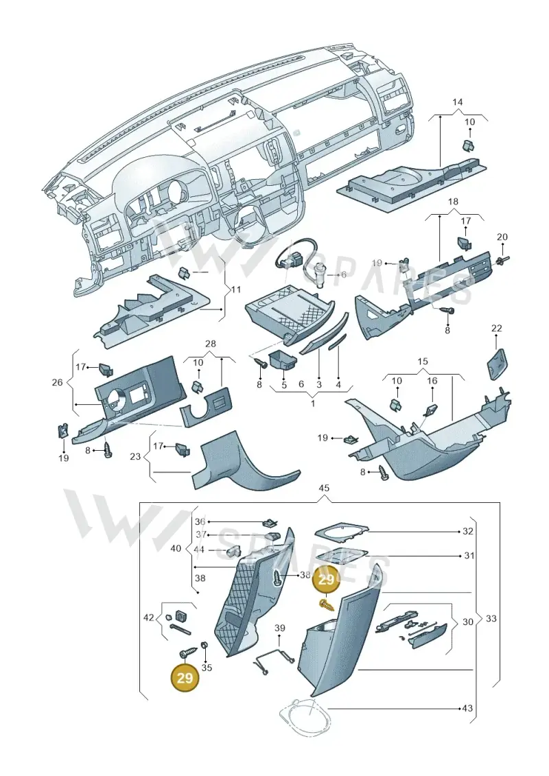 N0139579 — Volkswagen TRANSPORTER (2003-2005) diagram 410857200, position 29