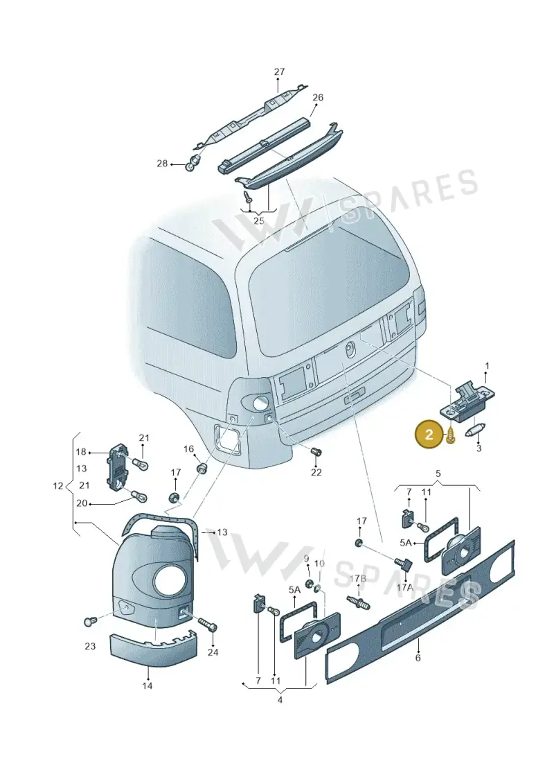 N01396015 — Volkswagen Sharan (2008-2010) diagram 406945100, position 2