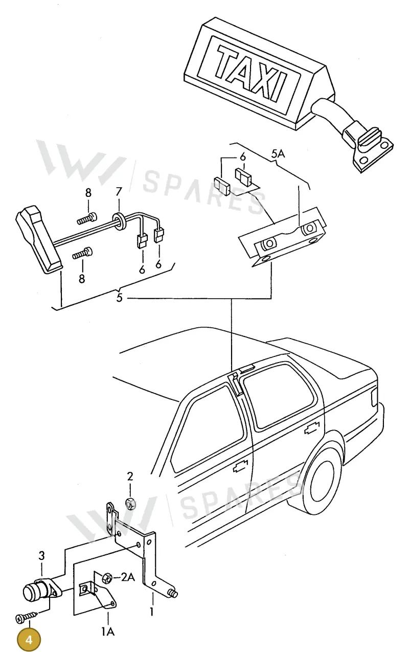 N0139622 — Volkswagen Passat (1994-1997) diagram 084178100, position 4