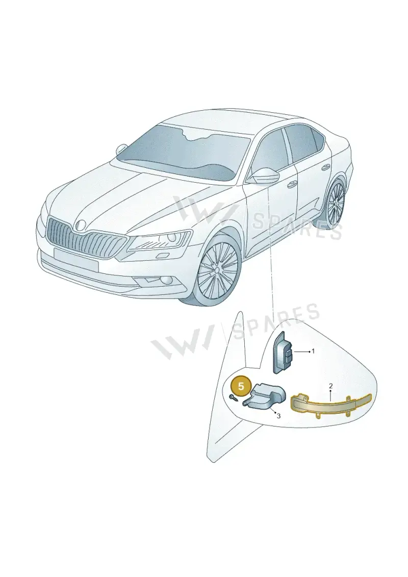 N01396511 — Skoda Kodiaq (2024-2024) diagram 3p0941040, position 5