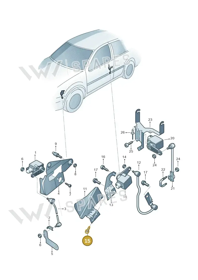 N0139655 — Volkswagen Jetta/Wagon (2002-2006) diagram 194941250, position 15