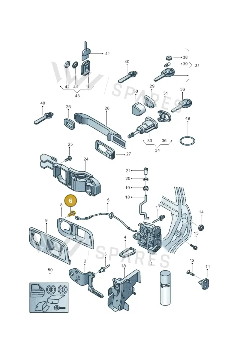 N01396626 — Volkswagen Polo (2011-2014) diagram 376837000, position 6