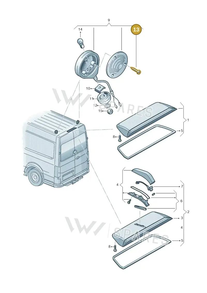 N01396626 — Volkswagen MAN TGE 55 (2016-2021) diagram 806945100, position 13
