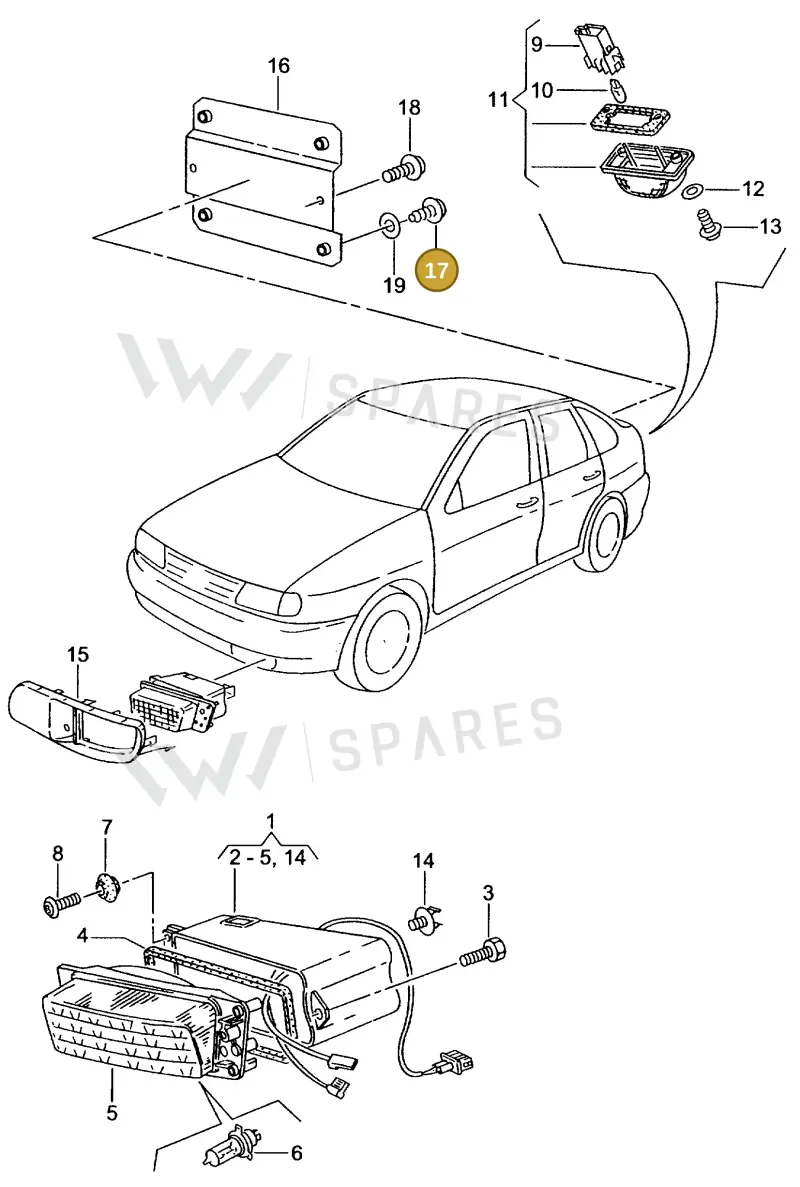 N0139802 — Volkswagen POLO CLASSIC/VARIANT (1996-1999) diagram 138941900, position 17