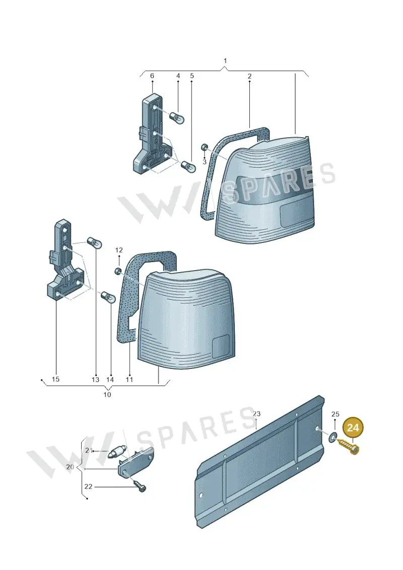 N0139802 — Volkswagen Passat syncro/4Motion (1998-2000) diagram 195945000, position 24
