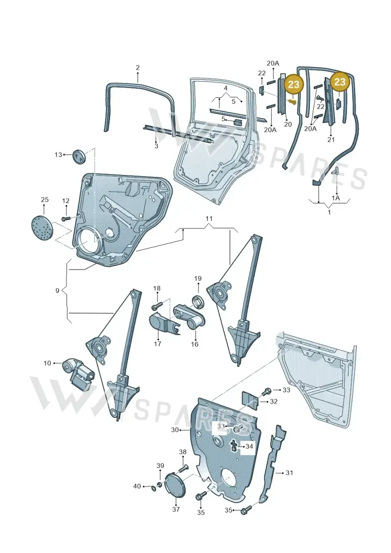 N0139972 — Volkswagen PASSAT/4MOTION/W8 (2002-2005) diagram 226839600, position 23