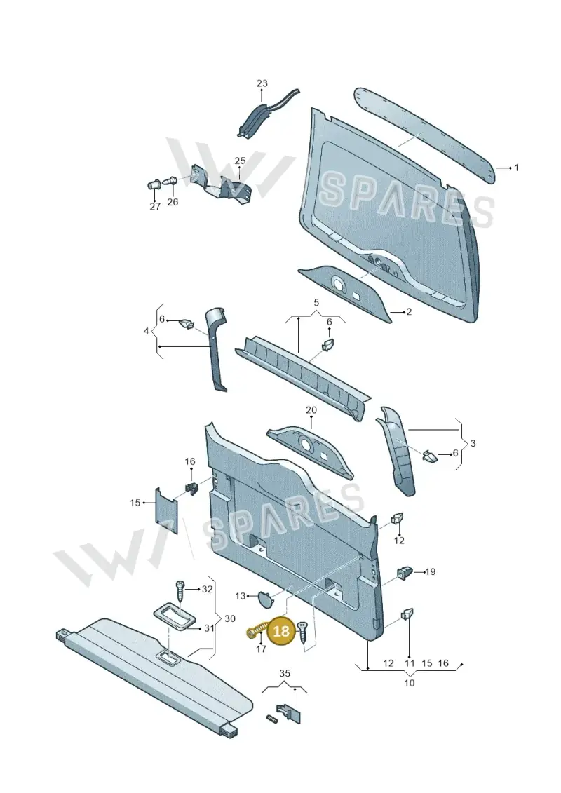 N0139972 — Volkswagen Touareg (2003-2005) diagram 274868000, position 18