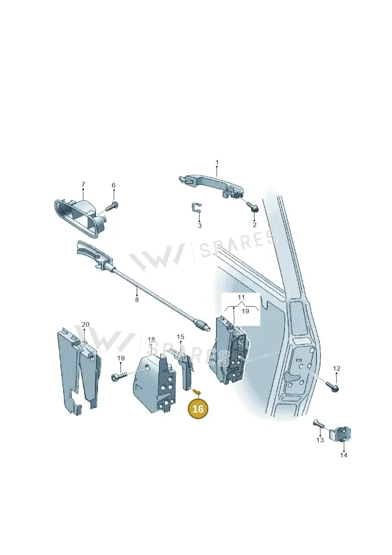 N0141212 — Volkswagen Sharan (2008-2010) diagram 245839000, position 16