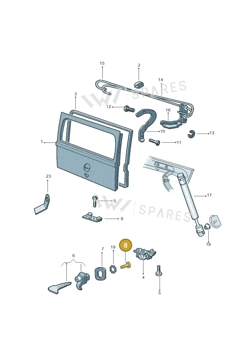 N01413319 — Volkswagen Kombi (2011-) diagram 308829100, position 8