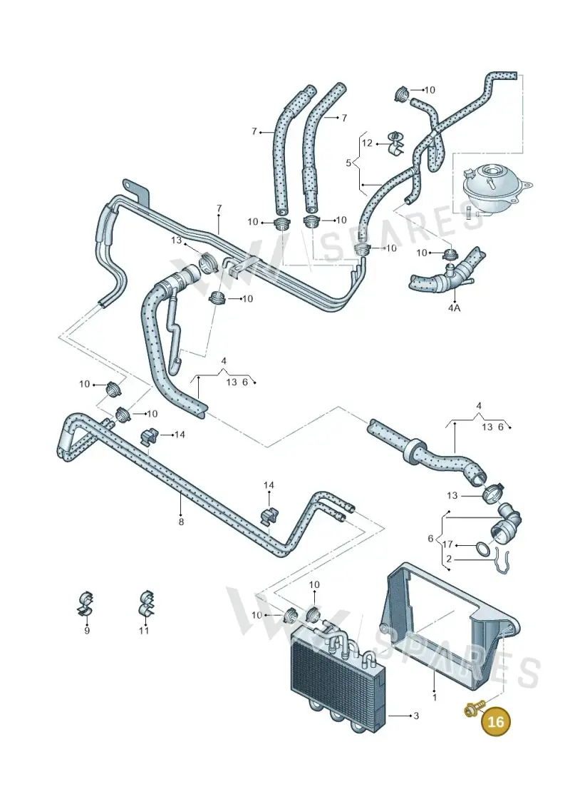 N01414210 — Volkswagen Sharan (2008-2010) diagram 244121420, position 16