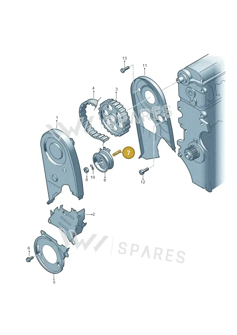 N0144083 — Volkswagen Golf Plus (2011-2014) diagram 195109570, position 7