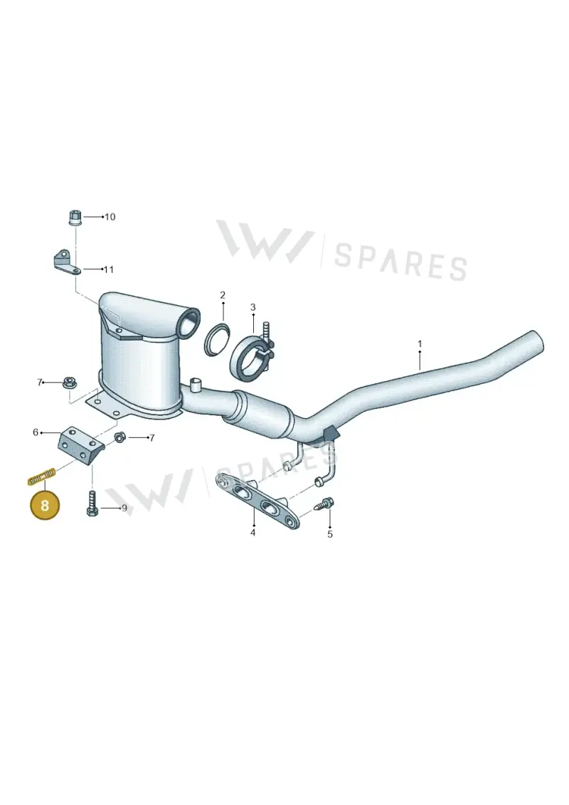 N0144833 — Volkswagen Jetta (2014-2017) diagram 692253570, position 8