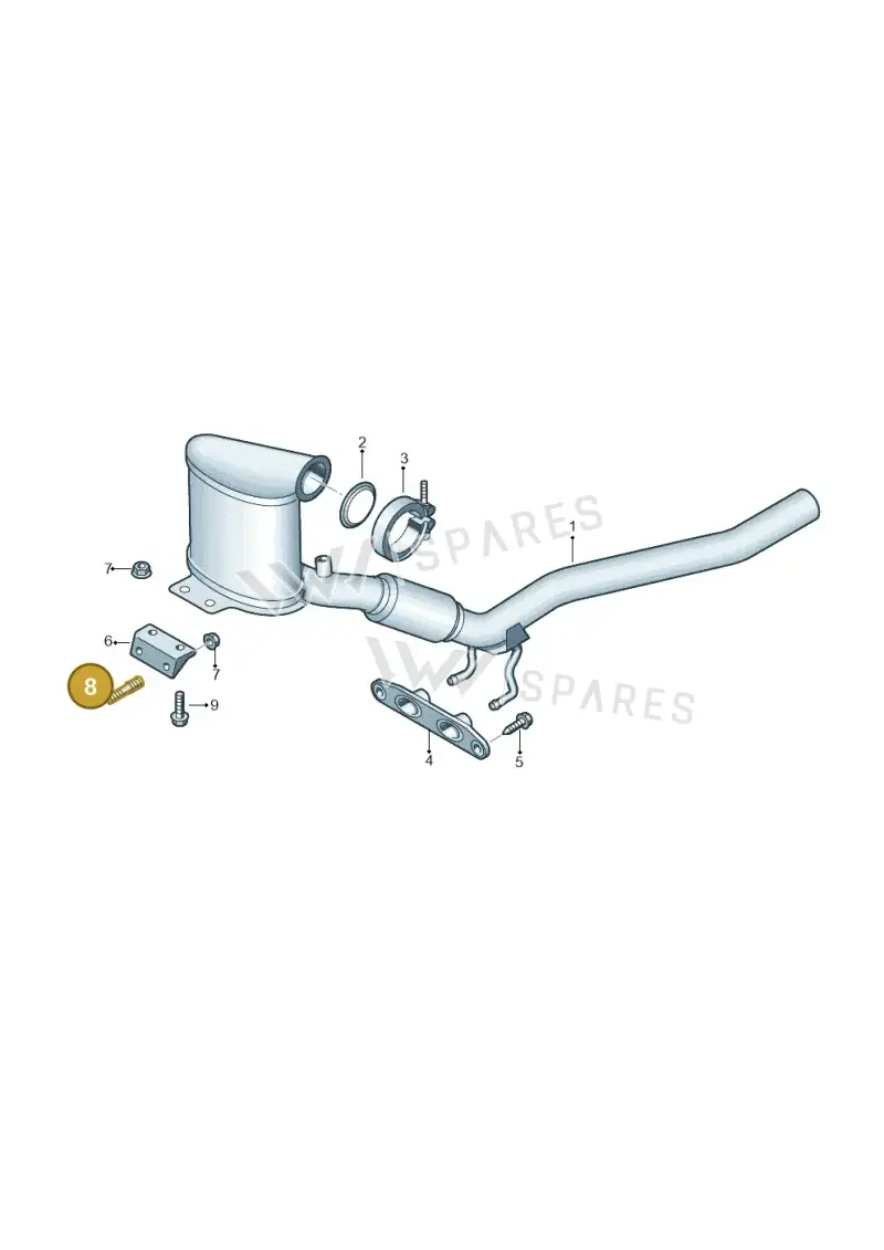 N0144833 — Volkswagen Caddy kombi (2015-2020) diagram 627253570, position 8