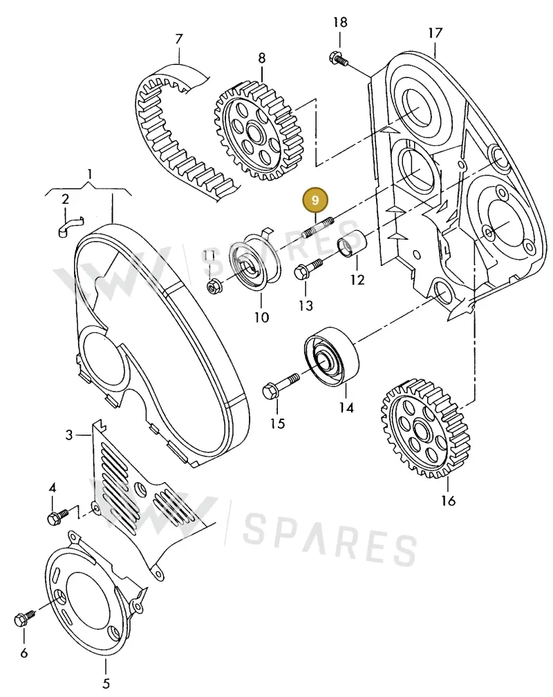 N0146341 — Volkswagen MARINE-MOTOR           02> (2002-) diagram 277109600, position 9